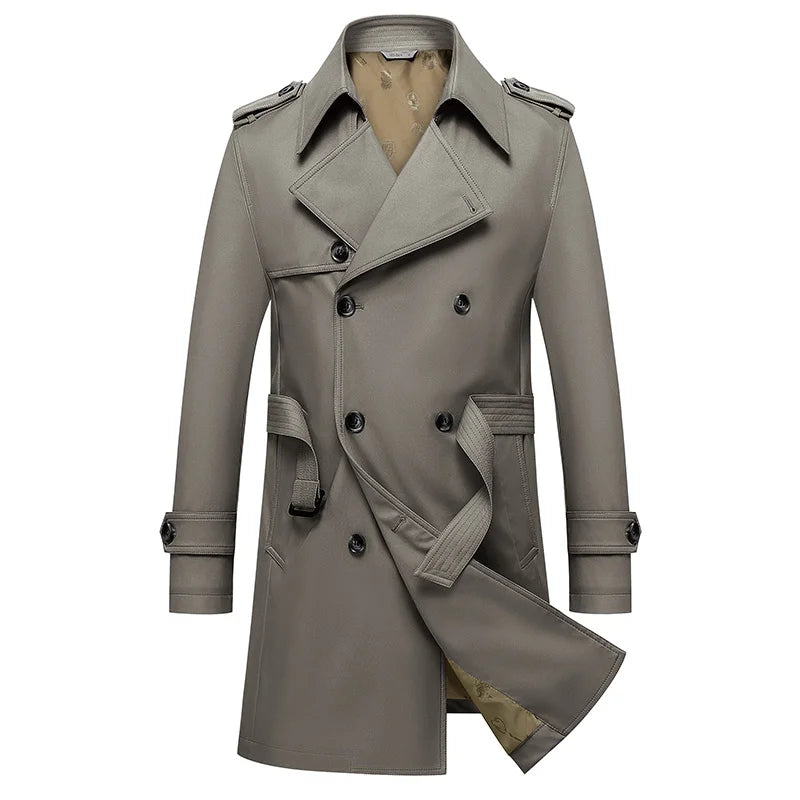 Langston Double-Breasted Trench Coat