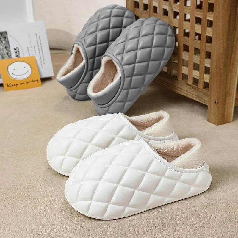 Warm Unisex Plush Cotton Indoor Slippers