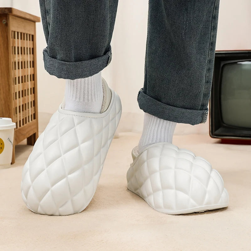 Warm Unisex Plush Cotton Indoor Slippers