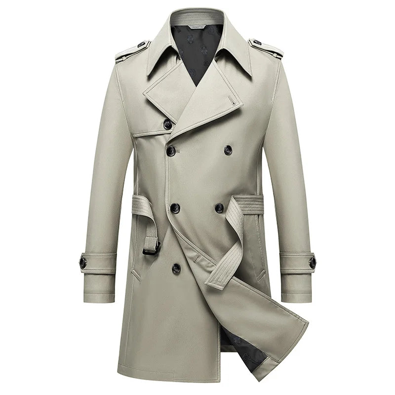 Langston Double-Breasted Trench Coat