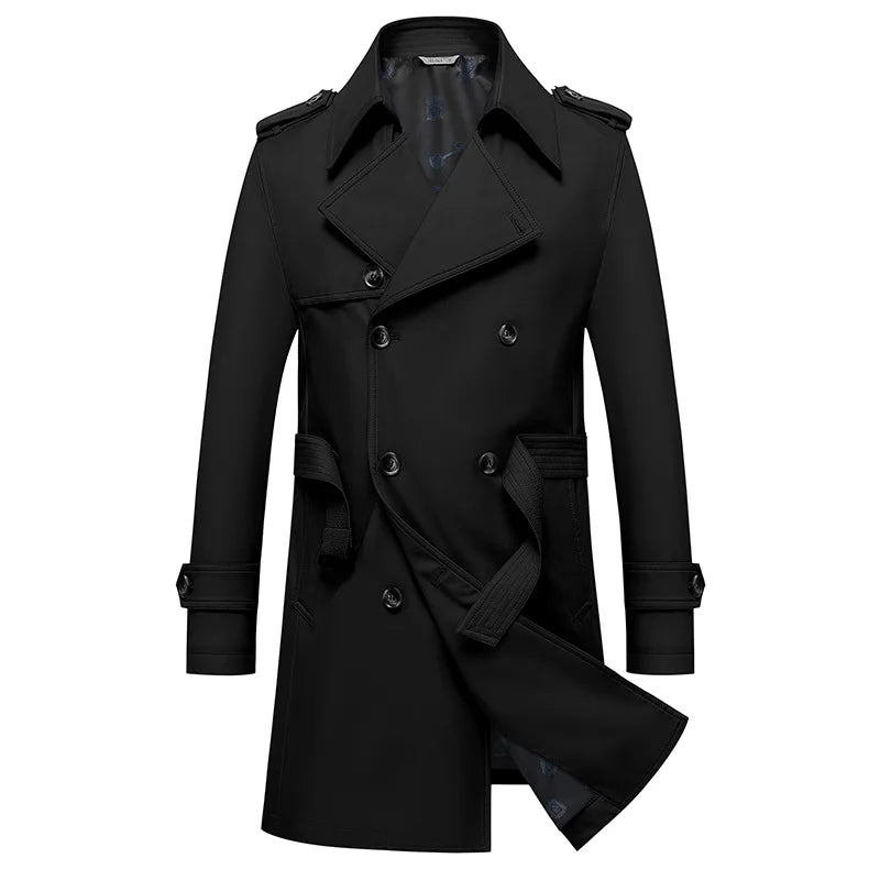 Langston Double-Breasted Trench Coat