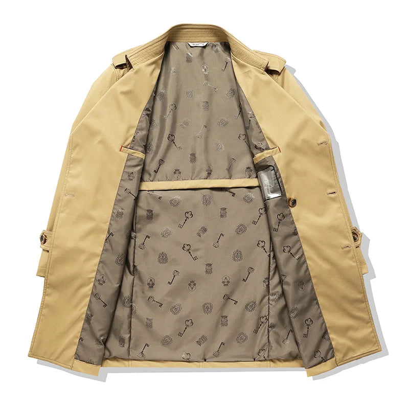 Langston Double-Breasted Trench Coat