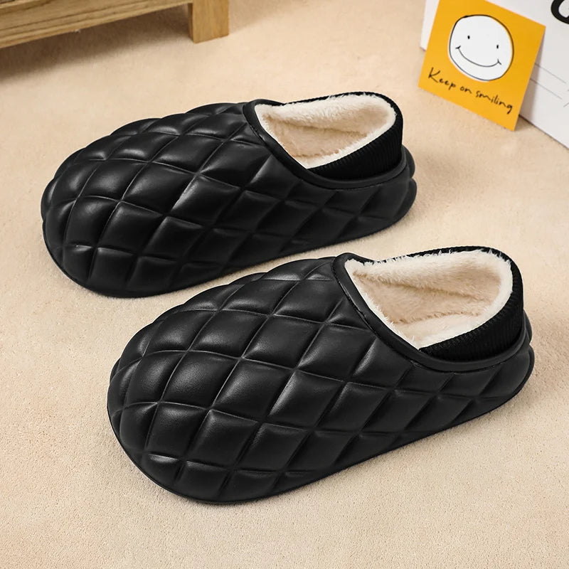 Warm Unisex Plush Cotton Indoor Slippers