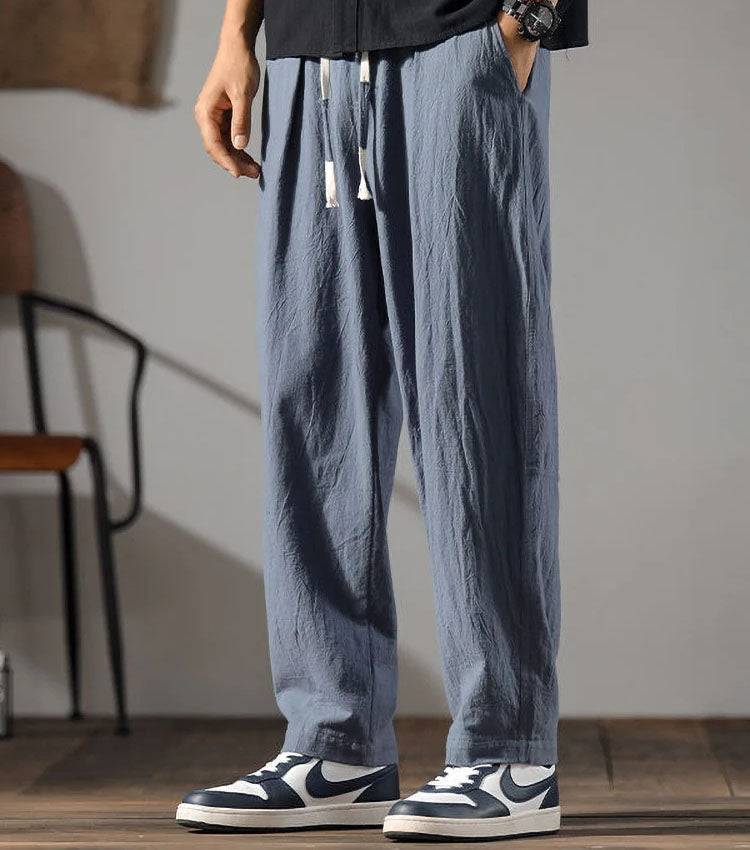 Kaizen Relaxed Fit Linen Pants
